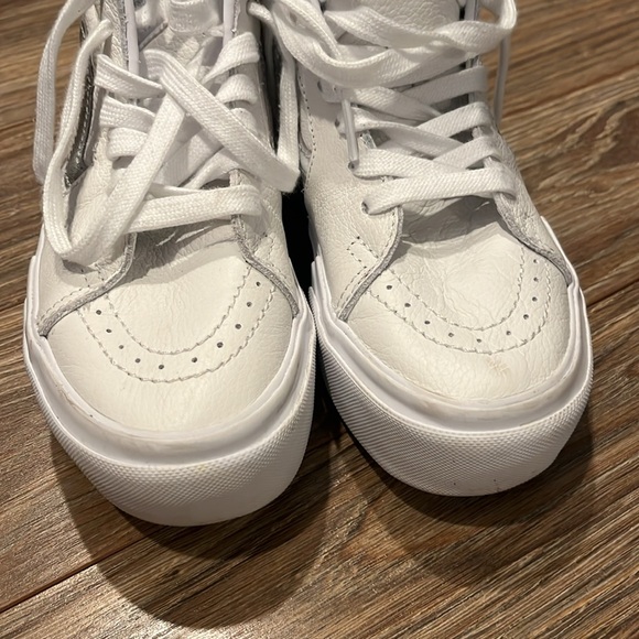 Vans sk8 hi Stacked White 6.5 leather - Picture 3 of 9